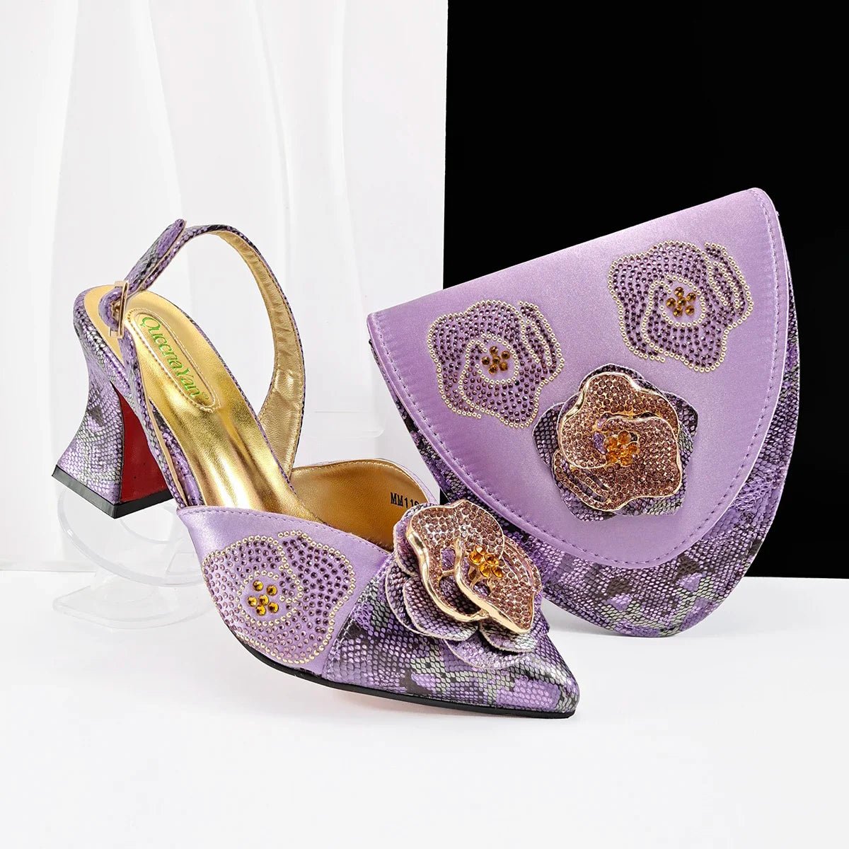 New Shoes And Bag Matching Set SF1-2 - Luzilly Bridal & Apparel