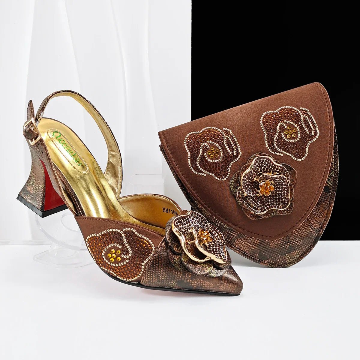 New Shoes And Bag Matching Set SF1-2 - Luzilly Bridal & Apparel