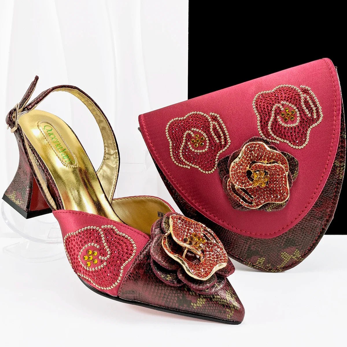 New Shoes And Bag Matching Set SF1-2 - Luzilly Bridal & Apparel