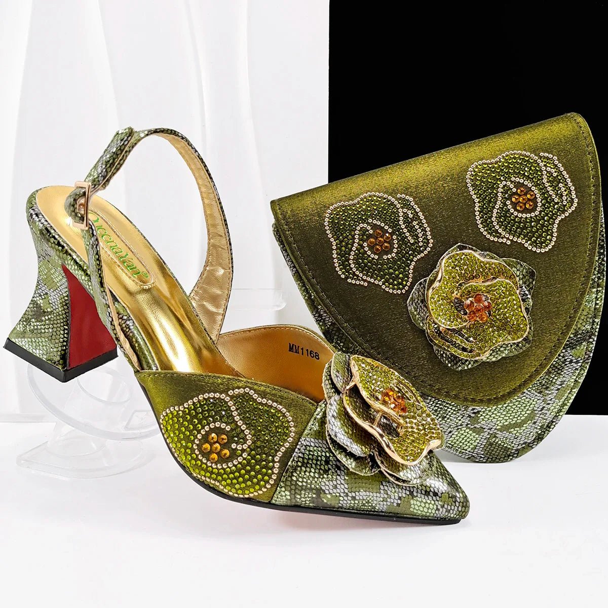 New Shoes And Bag Matching Set SF1-2 - Luzilly Bridal & Apparel