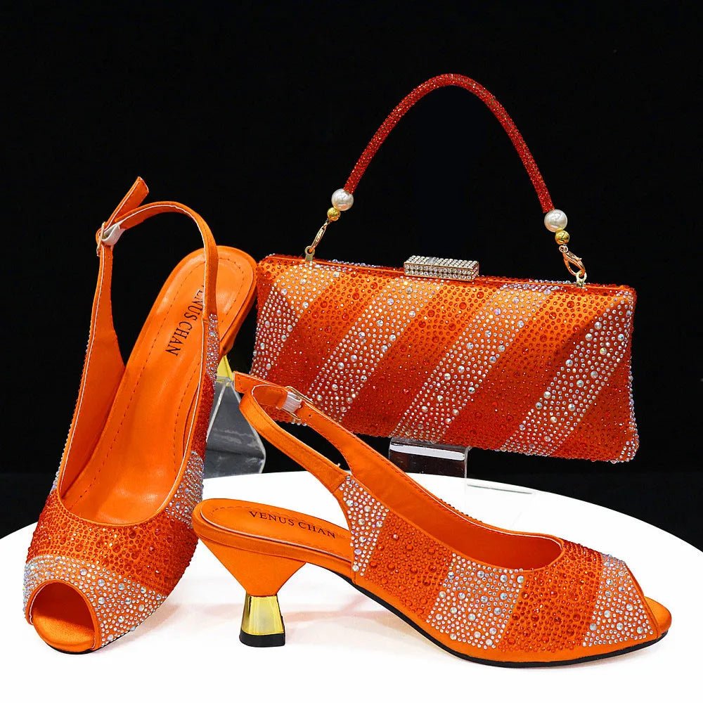 New Shoes and Bag Set HTY1-26 - Luzilly Bridal & Apparel