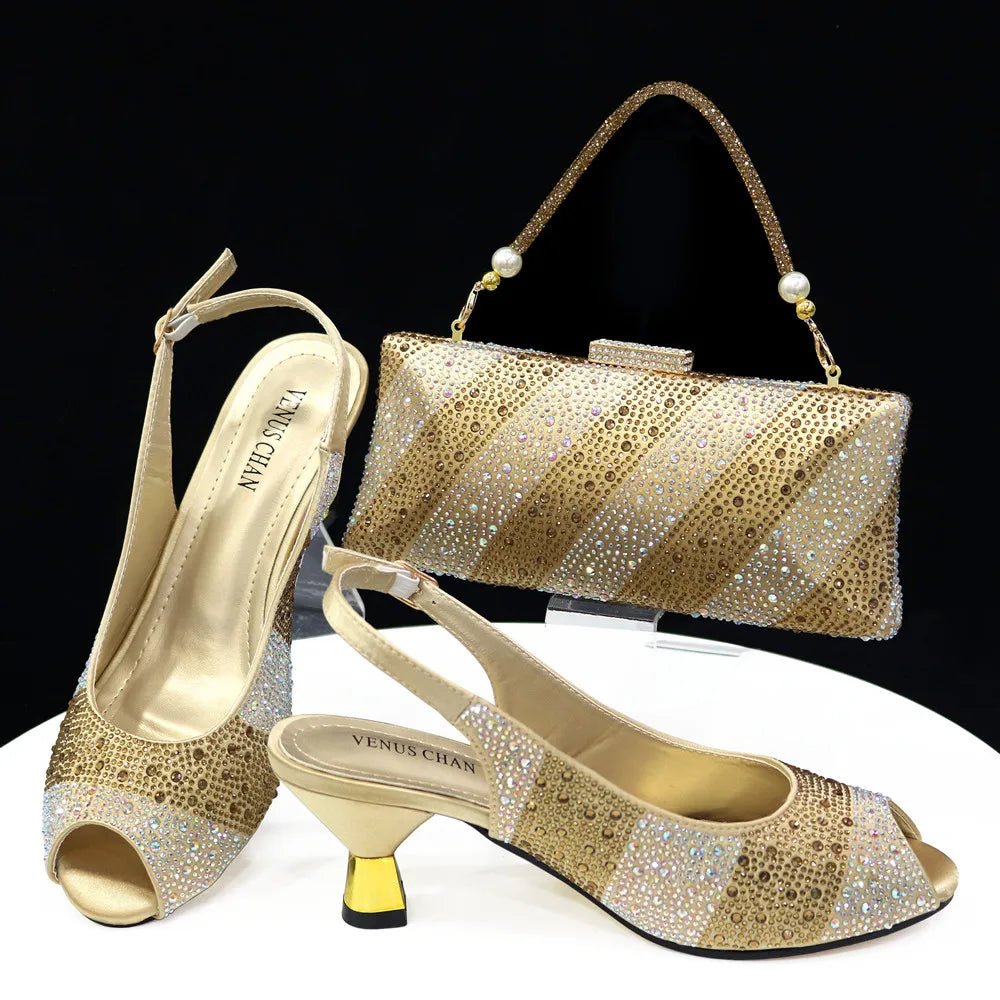 New Shoes and Bag Set HTY1-26 - Luzilly Bridal & Apparel
