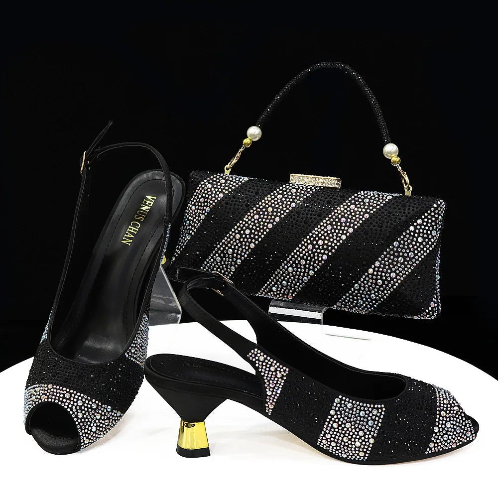 New Shoes and Bag Set HTY1-26 - Luzilly Bridal & Apparel