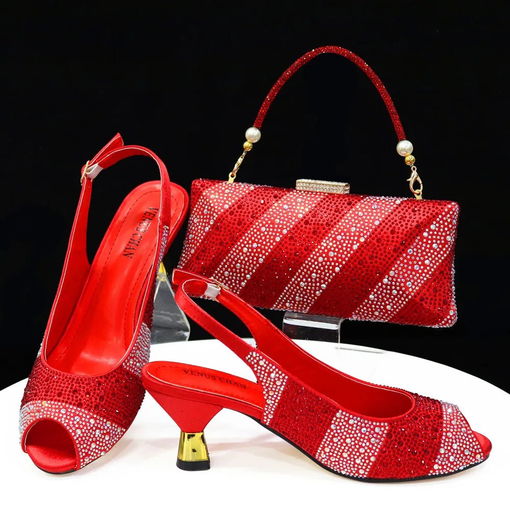 New Shoes and Bag Set HTY1-26 - Luzilly Bridal & Apparel