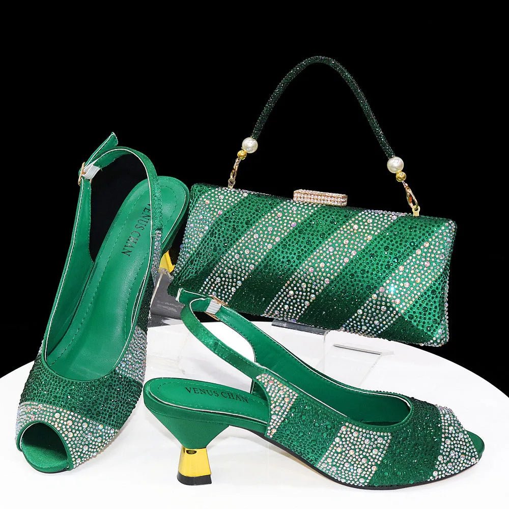 New Shoes and Bag Set HTY1-26 - Luzilly Bridal & Apparel