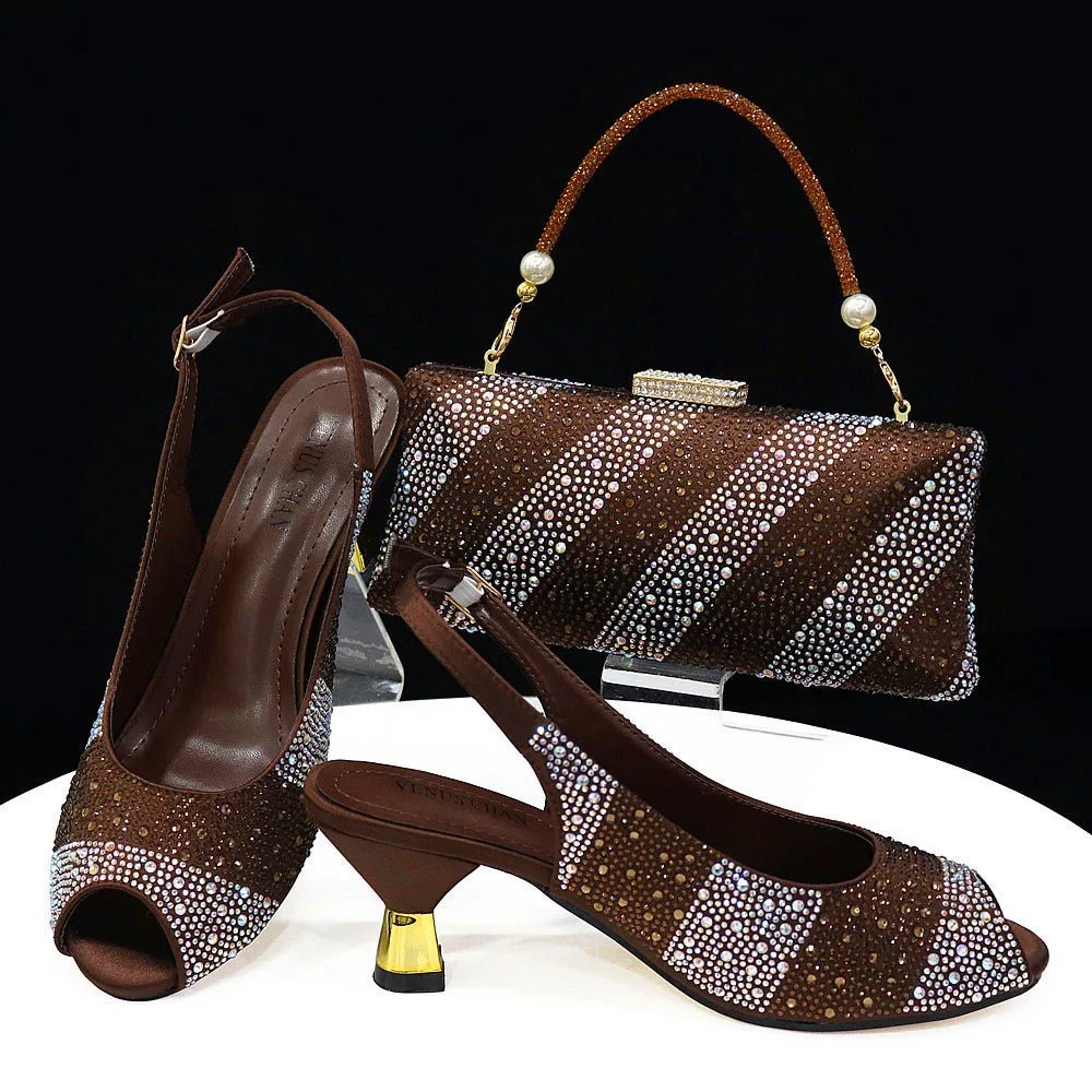 New Shoes and Bag Set HTY1-26 - Luzilly Bridal & Apparel