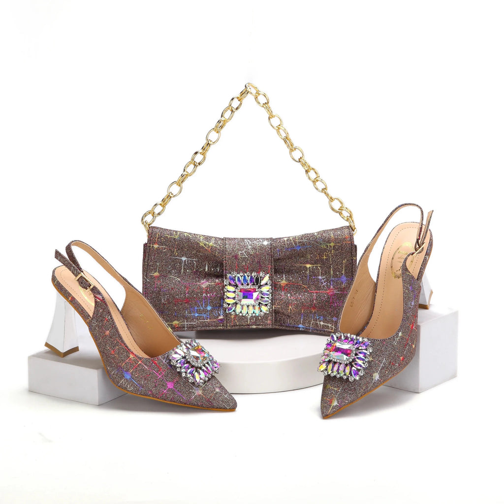 New Shoes and Bags To Match Set HMA1-10 - Luzilly Bridal & Apparel