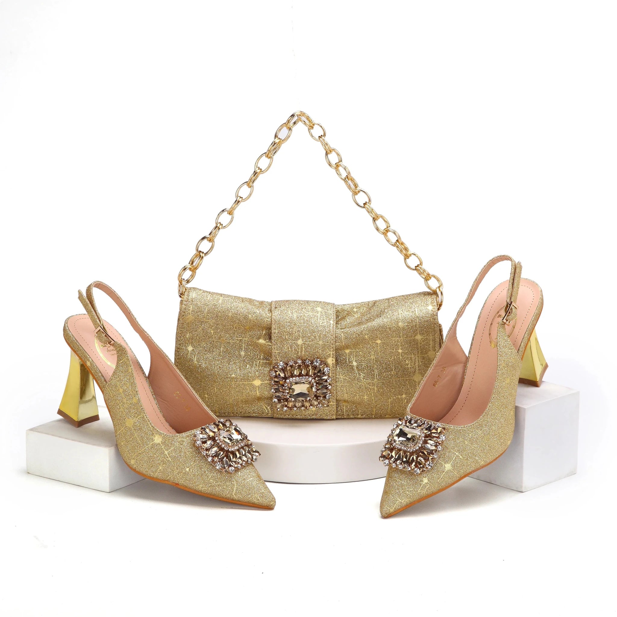 New Shoes and Bags To Match Set HMA1-10 - Luzilly Bridal & Apparel