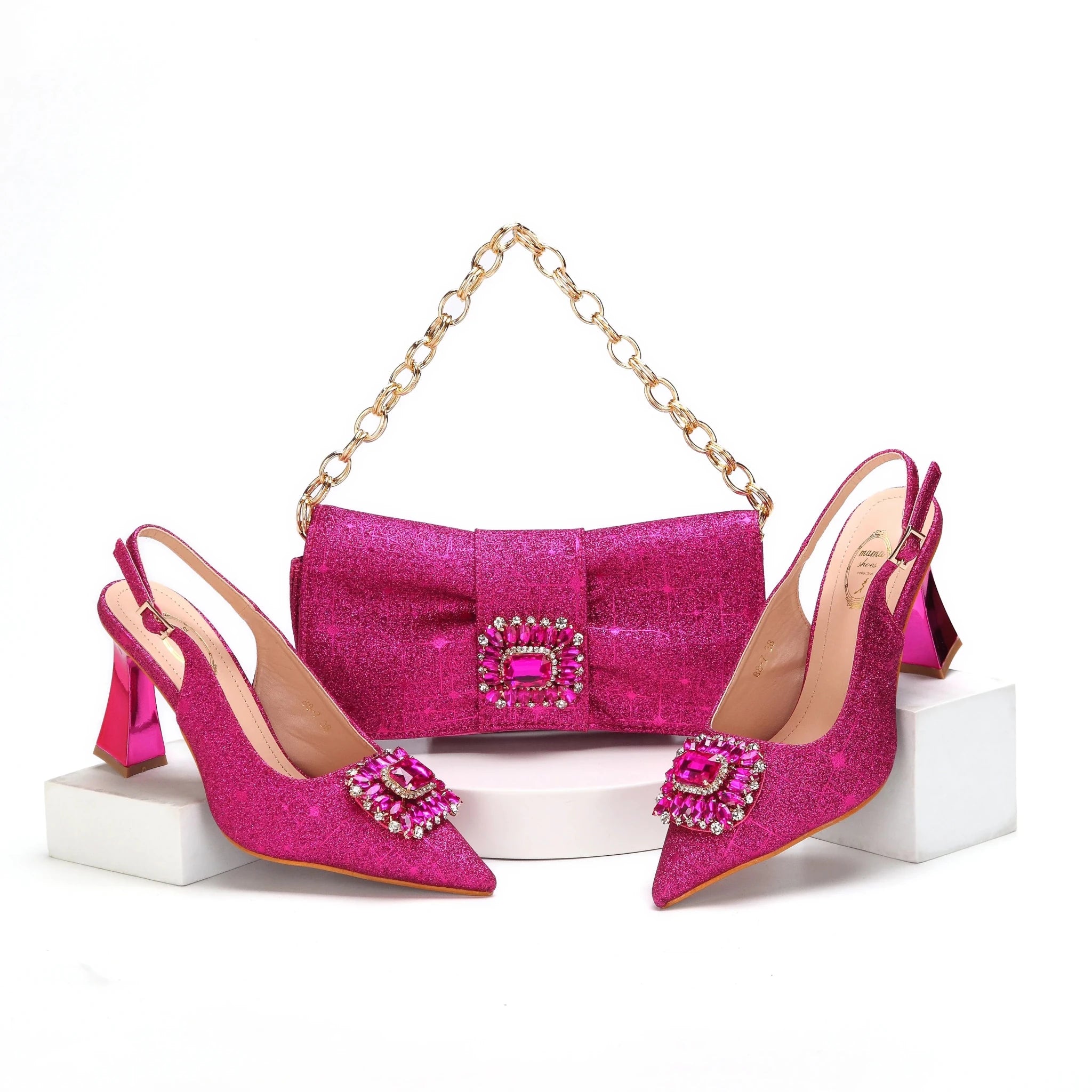 New Shoes and Bags To Match Set HMA1-10 - Luzilly Bridal & Apparel
