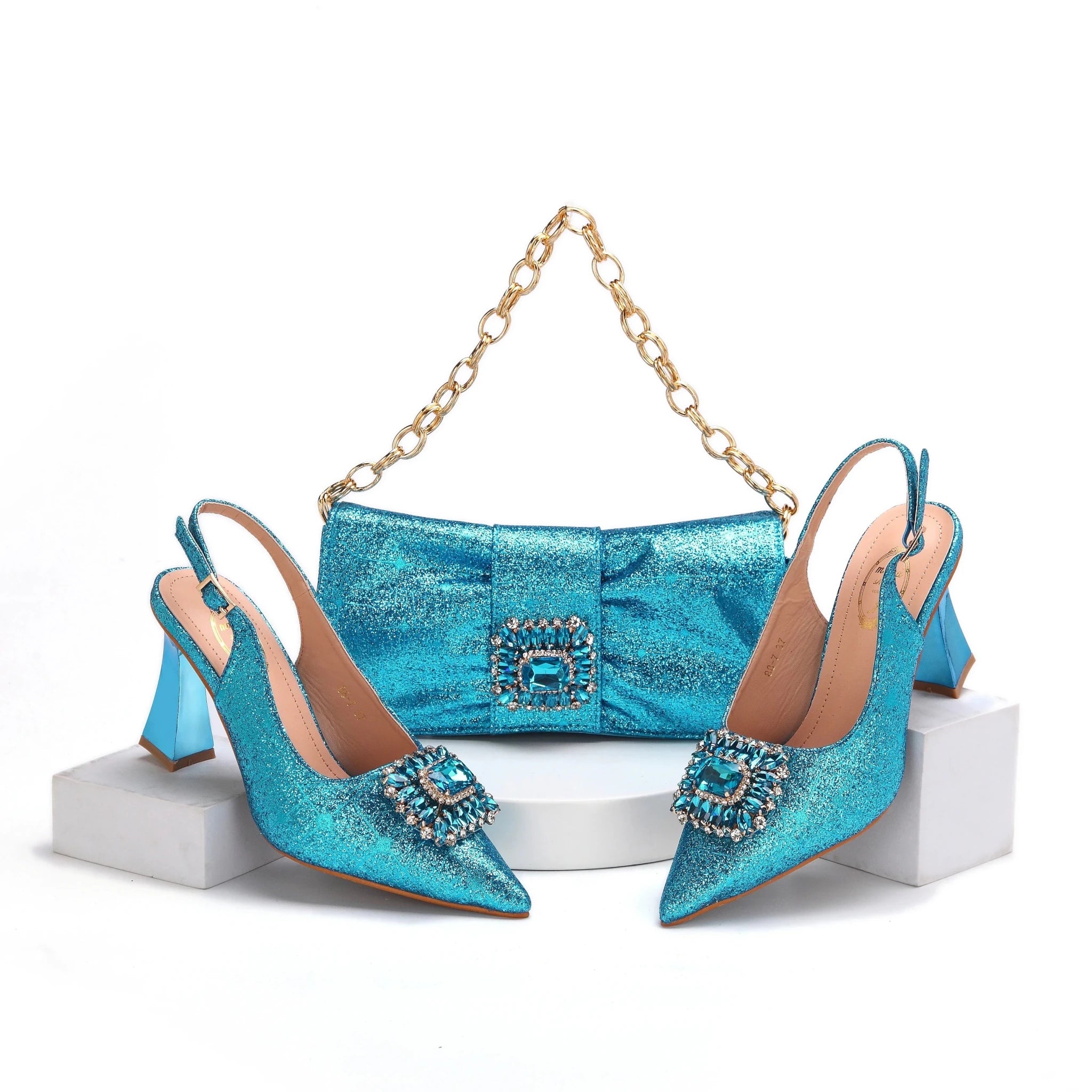 New Shoes and Bags To Match Set HMA1-10 - Luzilly Bridal & Apparel
