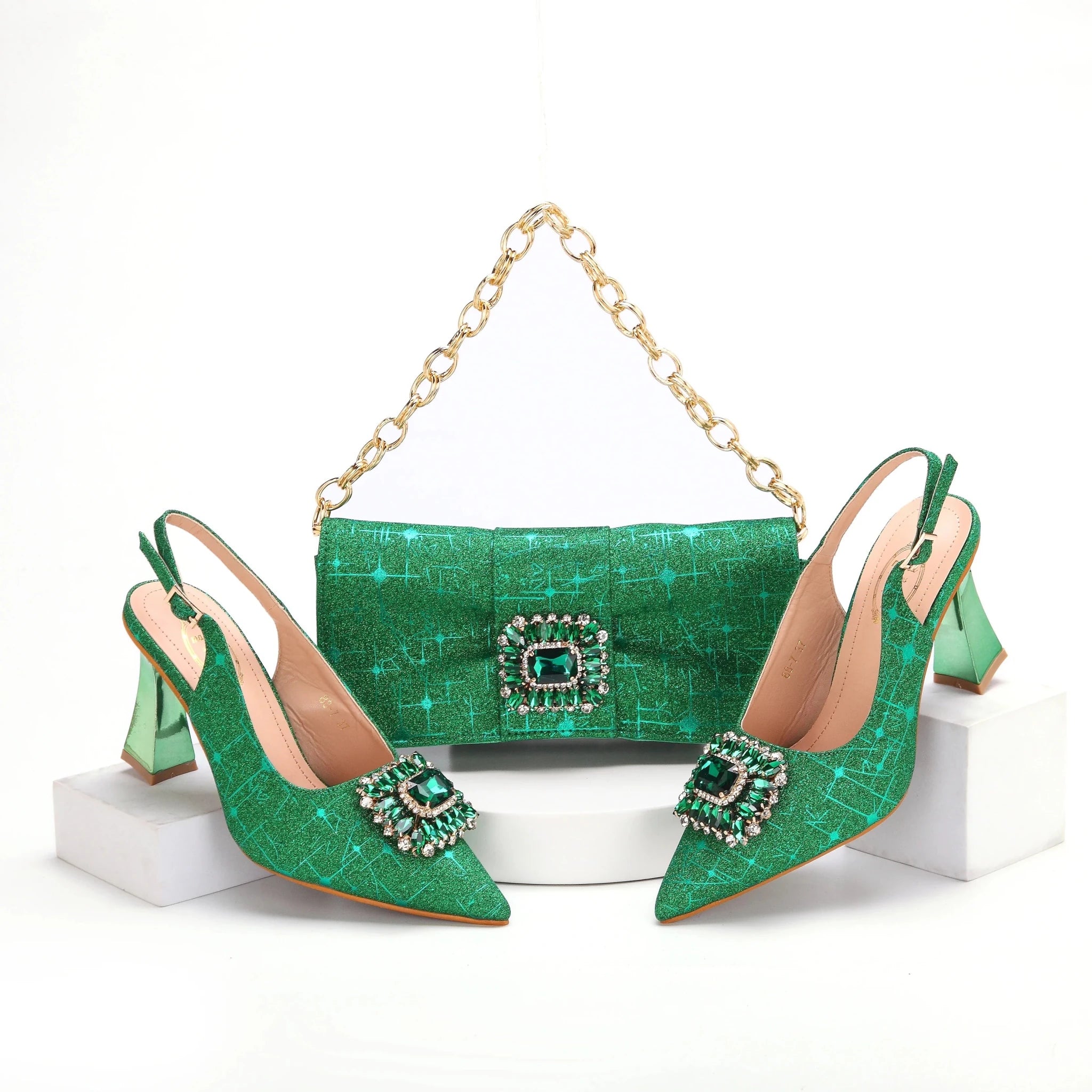 New Shoes and Bags To Match Set HMA1-10 - Luzilly Bridal & Apparel
