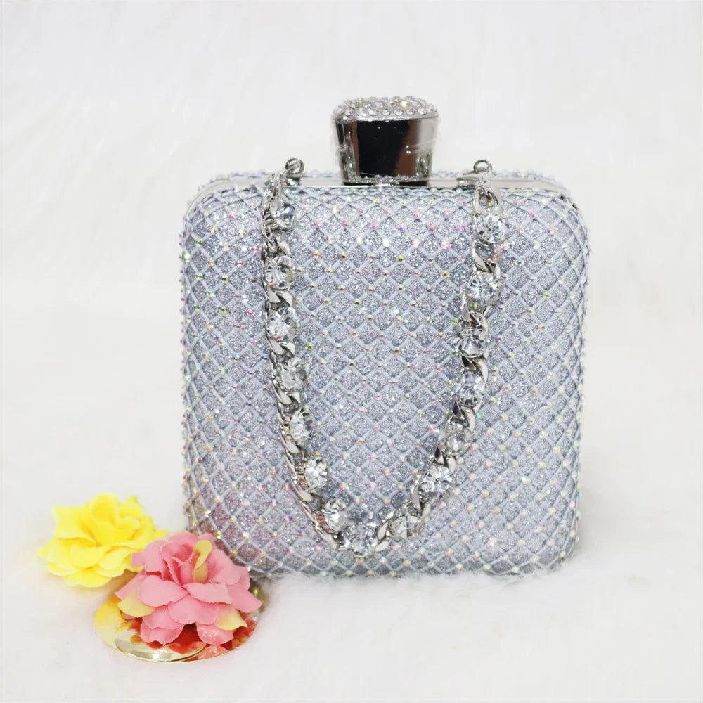 New Silver Versatile Party Ladies Shoes And Bag Set - Luzilly Bridal & Apparel