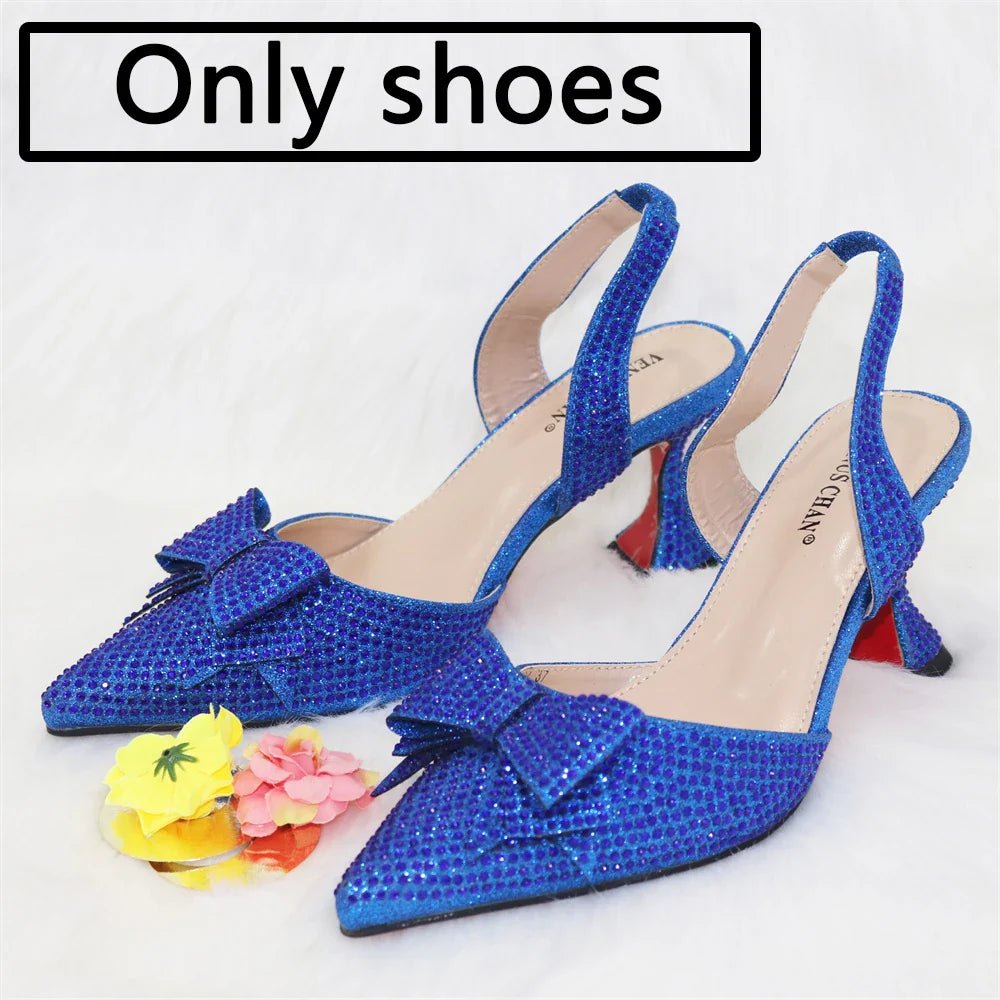 New Silver Versatile Party Ladies Shoes And Bag Set - Luzilly Bridal & Apparel