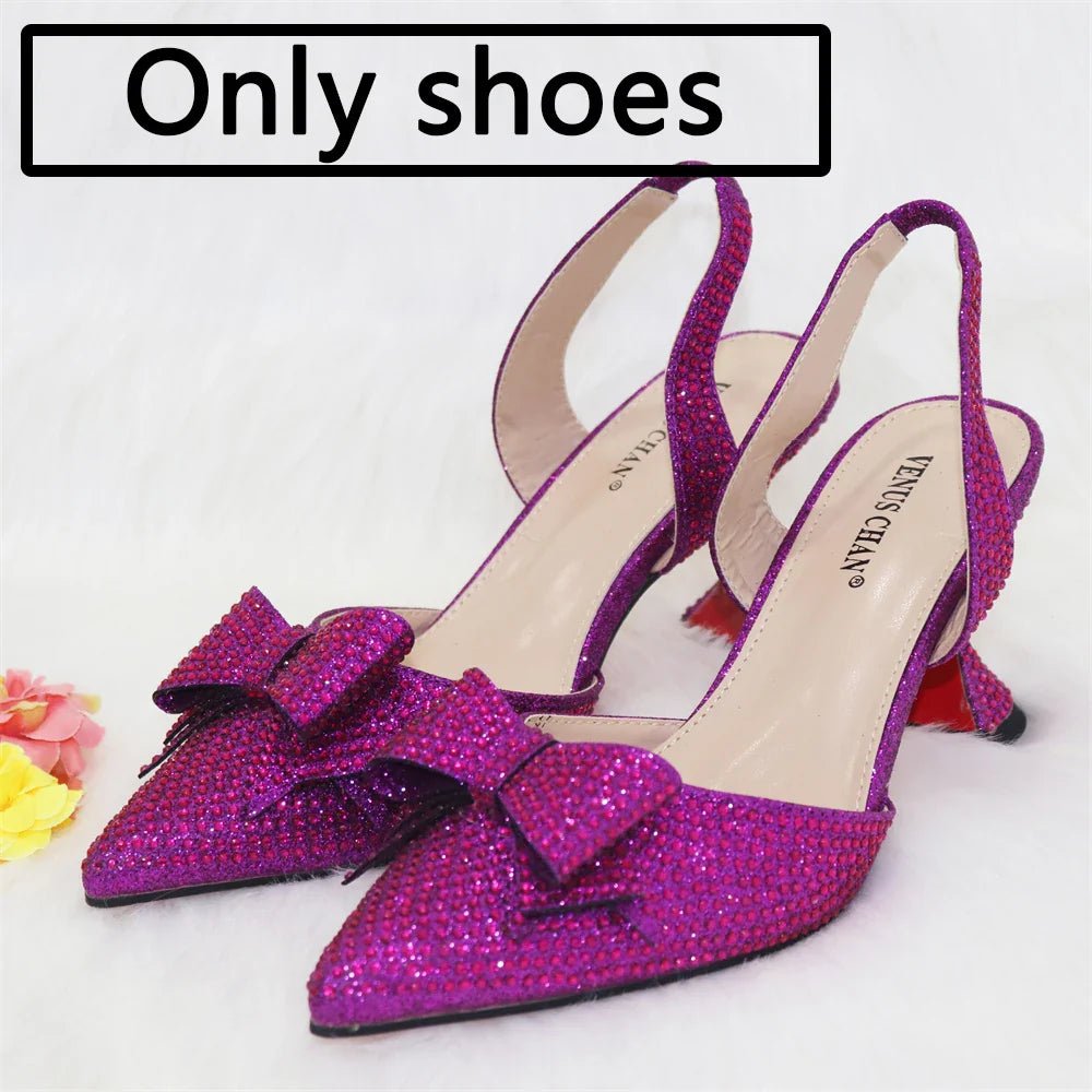 New Silver Versatile Party Ladies Shoes And Bag Set - Luzilly Bridal & Apparel