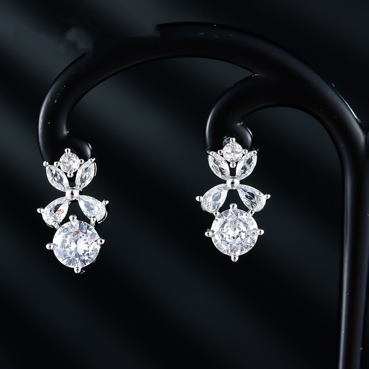 New Women's Ornament Bridal Necklace Earrings Jewelry Suit - Luzilly Bridal & Apparel