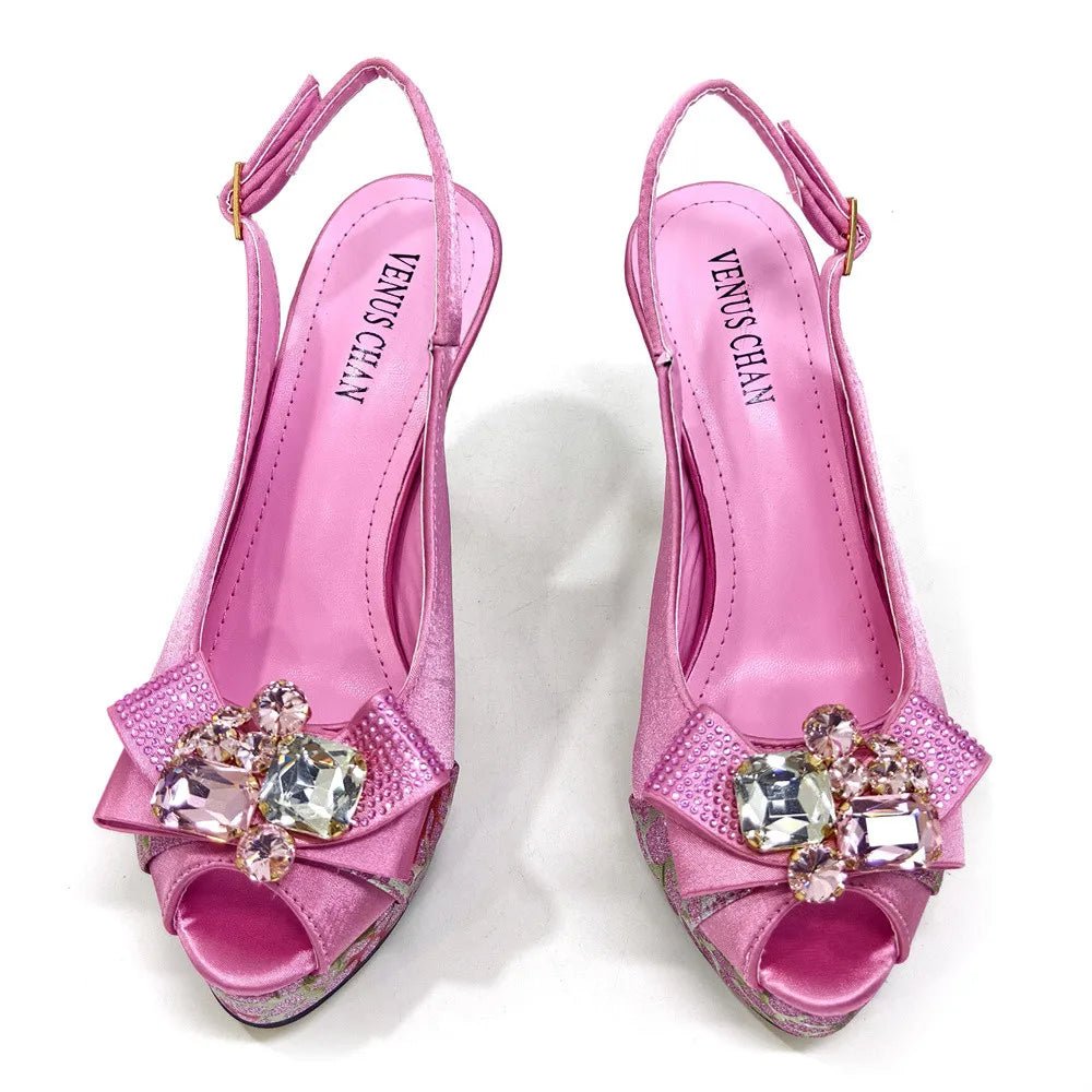 Newest Pumps Women High Heels Shoes and Bags Set JNB54 - Luzilly Bridal & Apparel