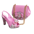 Newest Pumps Women High Heels Shoes and Bags Set JNB54 - Luzilly Bridal & Apparel