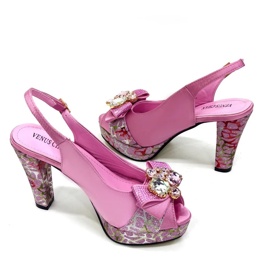 Newest Pumps Women High Heels Shoes and Bags Set JNB54 - Luzilly Bridal & Apparel
