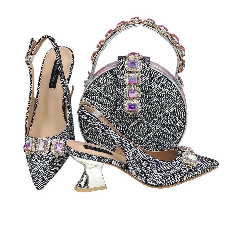 Newest Style Platform Shoes and Matching Bag Set JH654 - Luzilly Bridal & Apparel