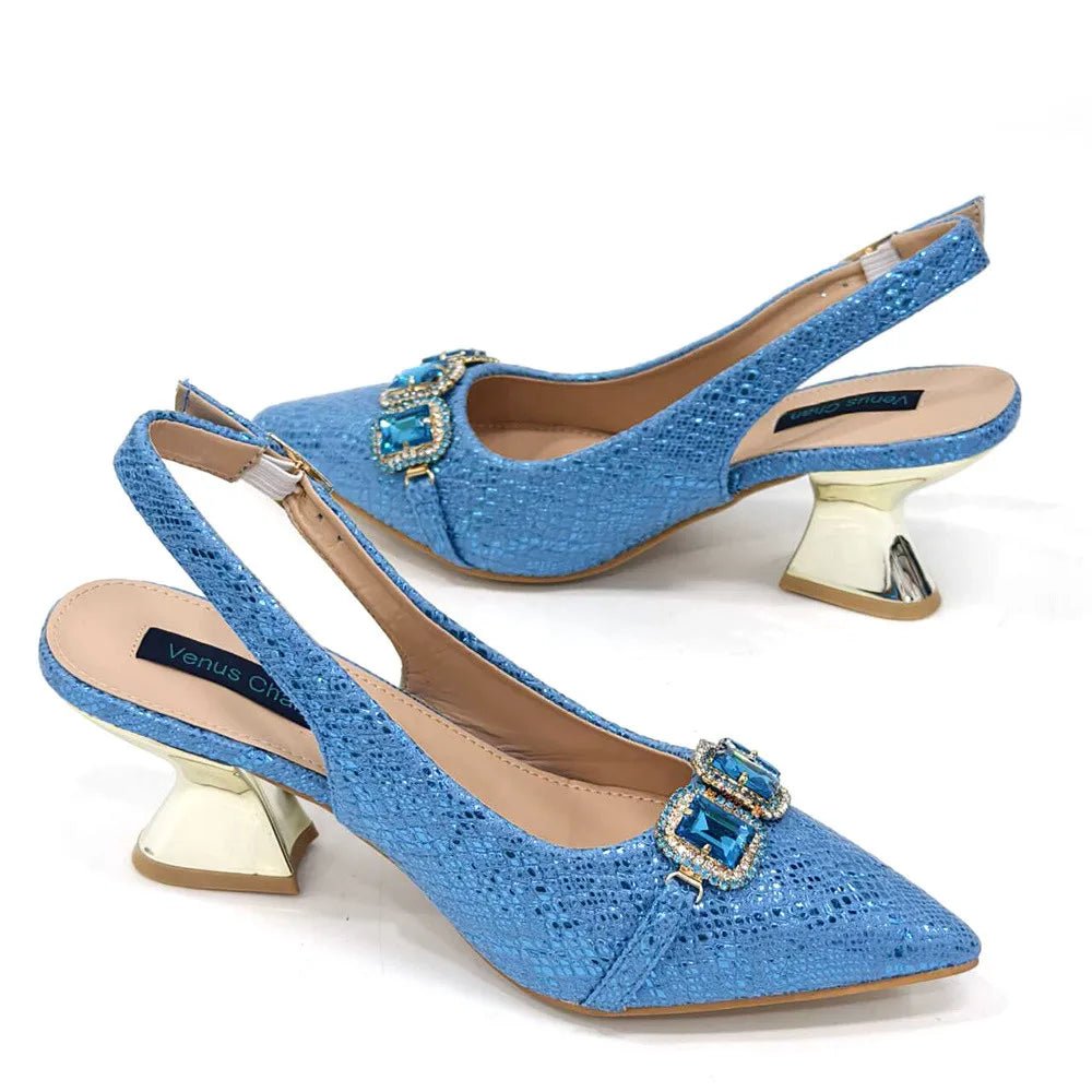 Newest Style Platform Shoes and Matching Bag Set JH654 - Luzilly Bridal & Apparel