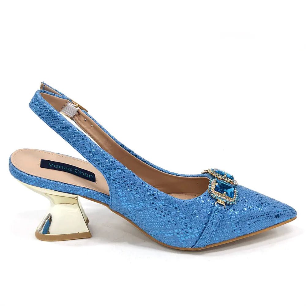 Newest Style Platform Shoes and Matching Bag Set JH654 - Luzilly Bridal & Apparel