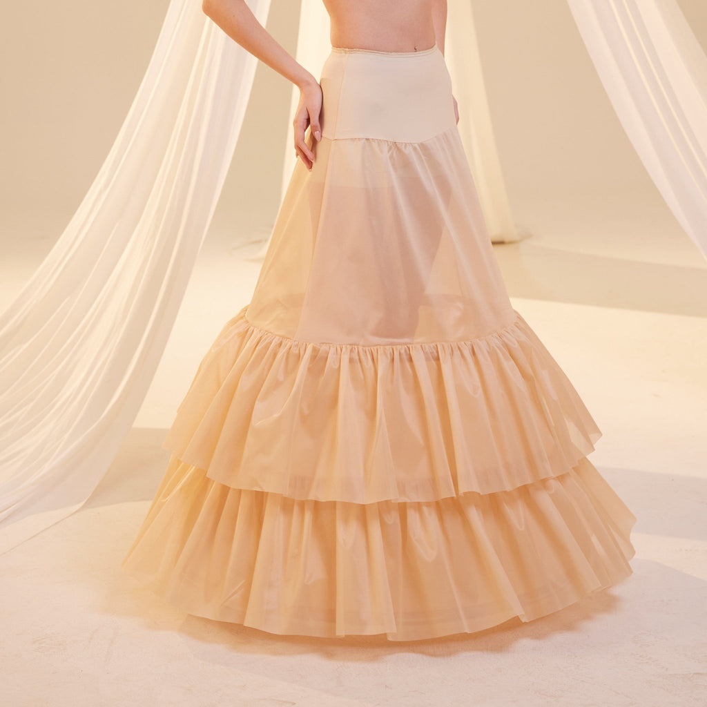 Nude Trumpet 3-Hoop Petticoat - Luzilly Bridal & Apparel