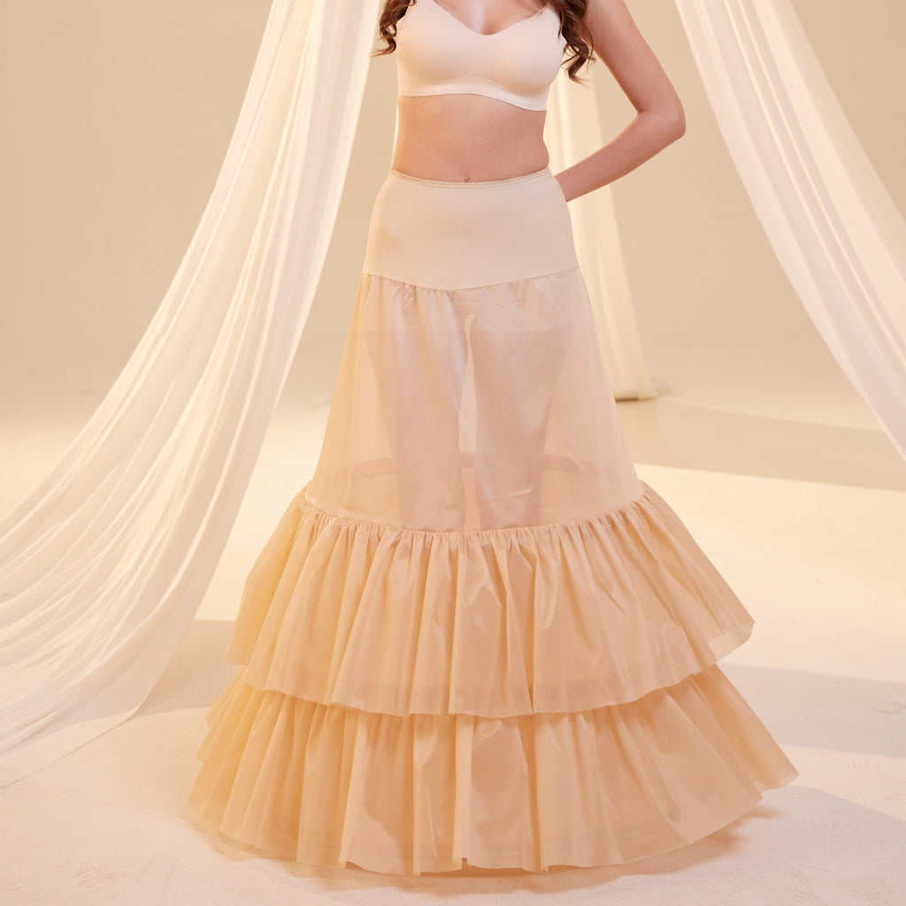 Nude Trumpet 3-Hoop Petticoat - Luzilly Bridal & Apparel