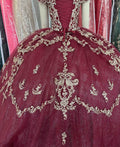 Off-Shoulder Corset-Back Quinceañera Gown - Luzilly Bridal & Apparel