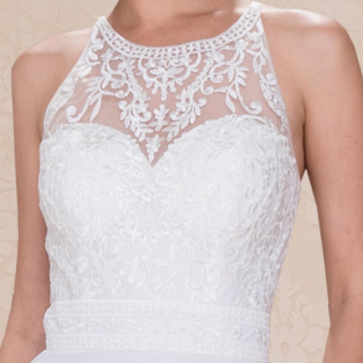 Off-Shoulder Minimalist Evening Gown - Luzilly Bridal & Apparel
