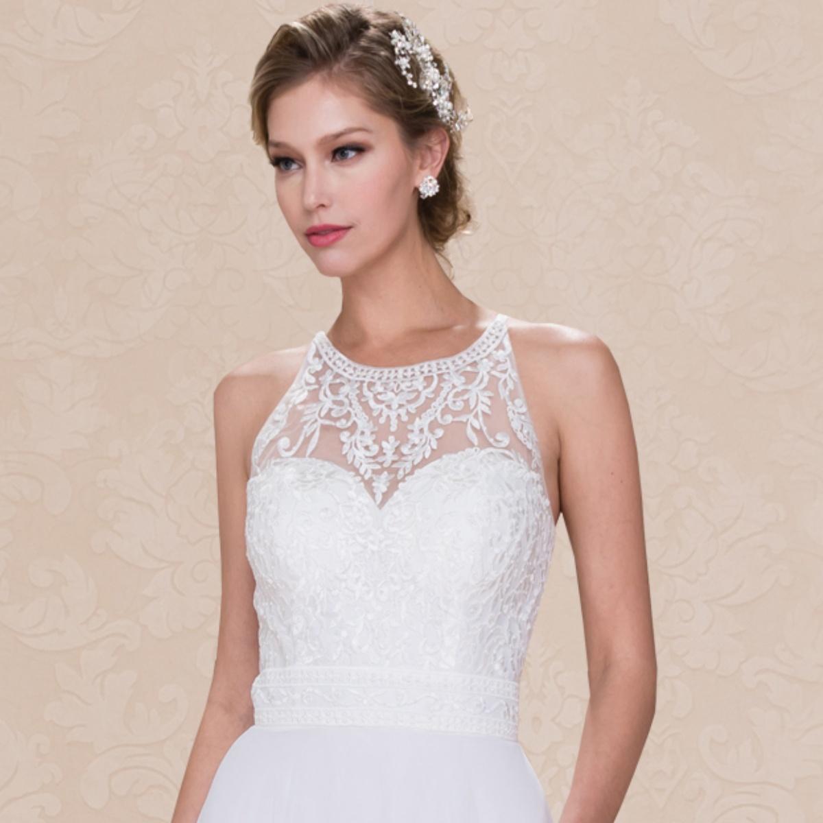 Off-Shoulder Minimalist Evening Gown - Luzilly Bridal & Apparel