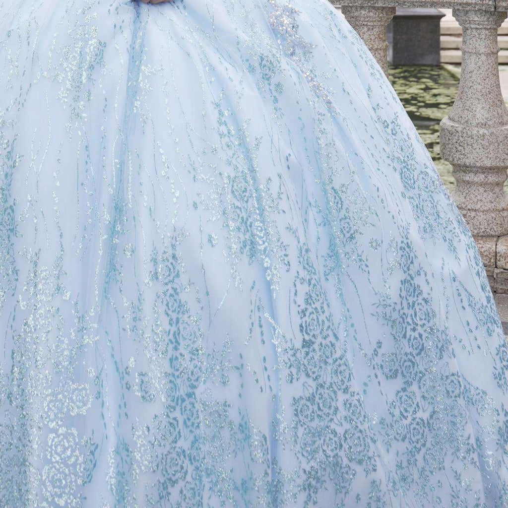 Off-Shoulder Sequin Quinceañera Ball Gown - Luzilly Bridal & Apparel