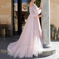 Off-Shoulder Tiered Swing Dress - Luzilly Bridal & Apparel