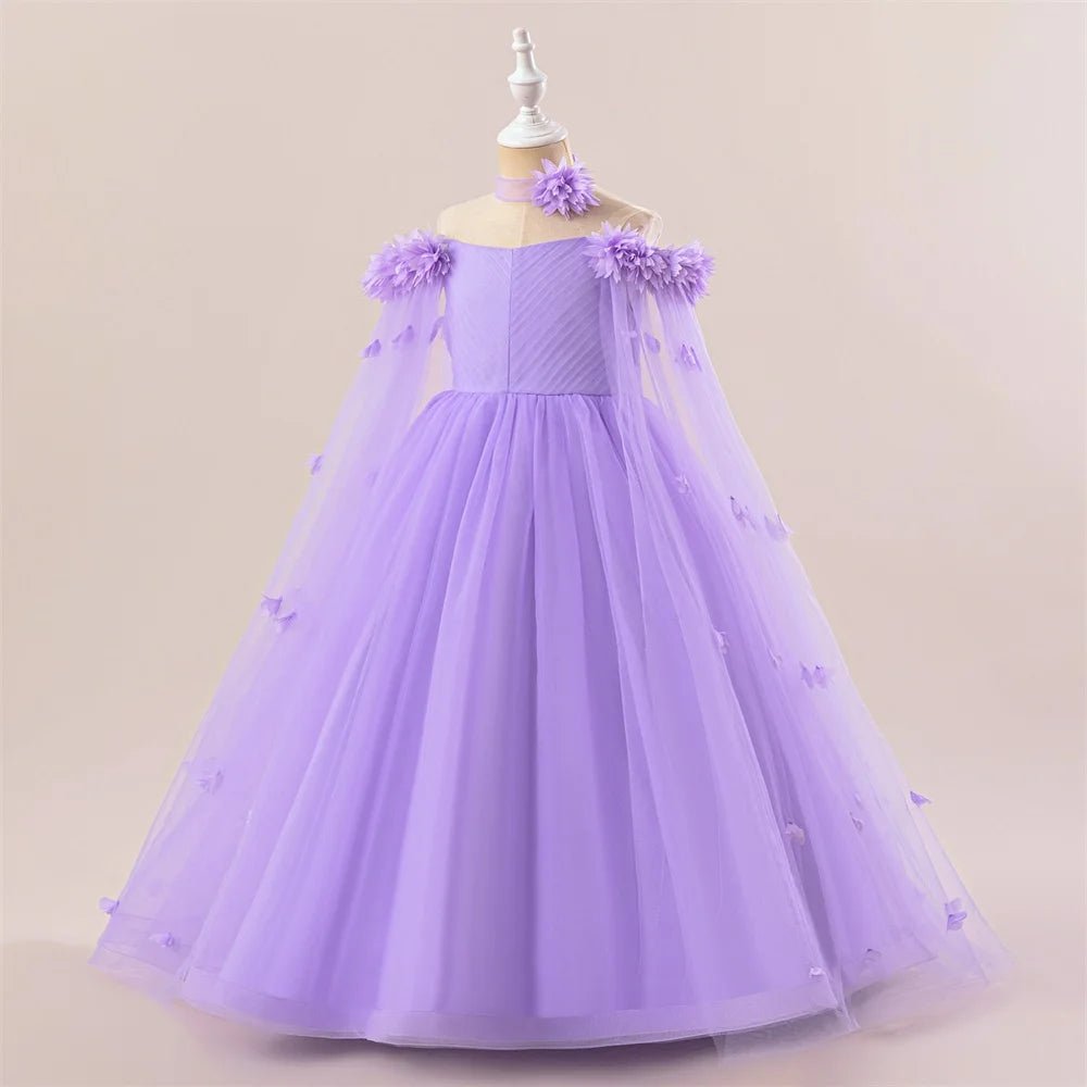 Off-Shoulder Tulle Junior Bridesmaid Dress - Luzilly Bridal & Apparel