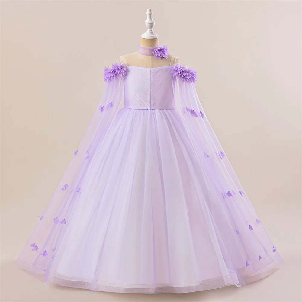 Off-Shoulder Tulle Junior Bridesmaid Dress - Luzilly Bridal & Apparel