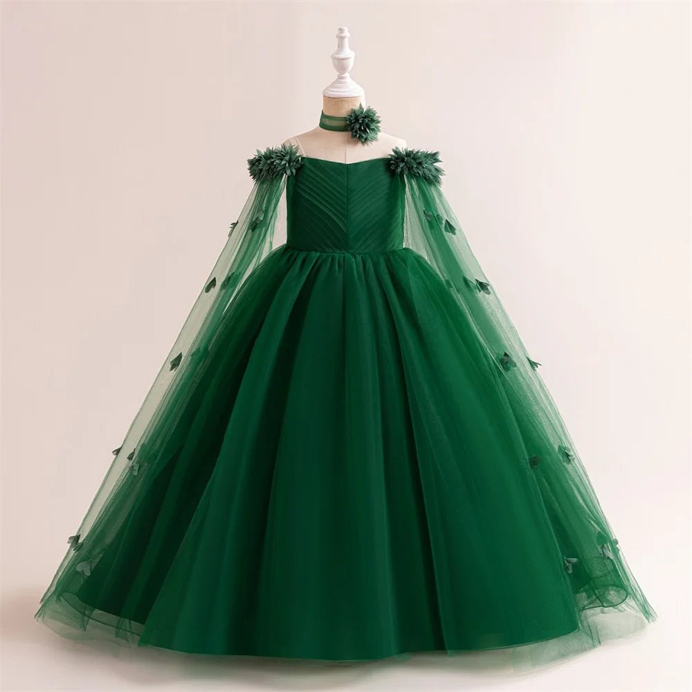 Off-Shoulder Tulle Junior Bridesmaid Dress - Luzilly Bridal & Apparel