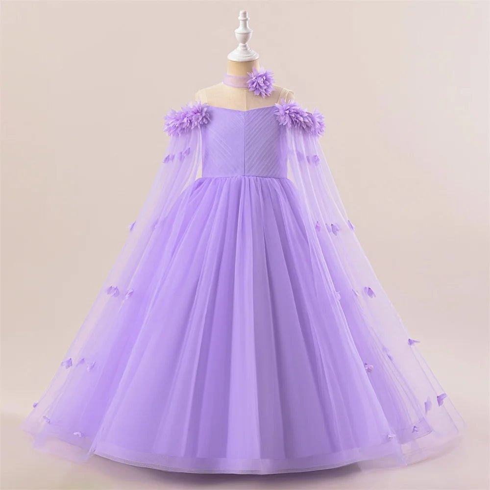 Off-Shoulder Tulle Junior Bridesmaid Dress - Luzilly Bridal & Apparel