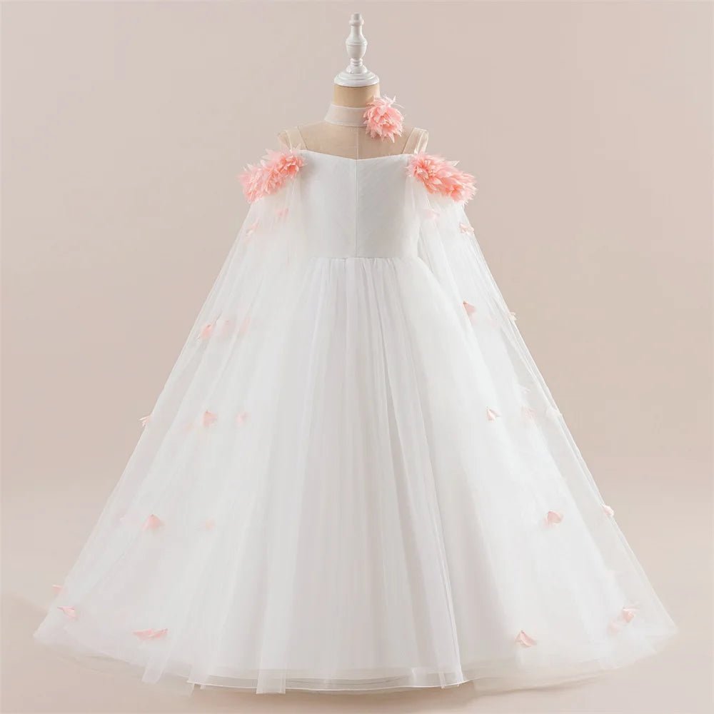 Off-Shoulder Tulle Junior Bridesmaid Dress - Luzilly Bridal & Apparel