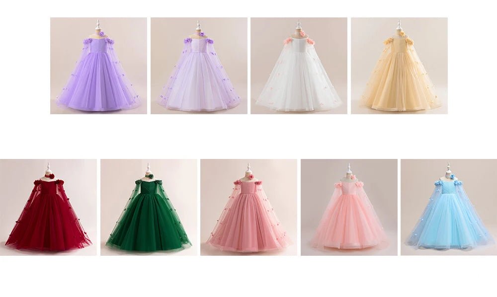 Off-Shoulder Tulle Junior Bridesmaid Dress - Luzilly Bridal & Apparel