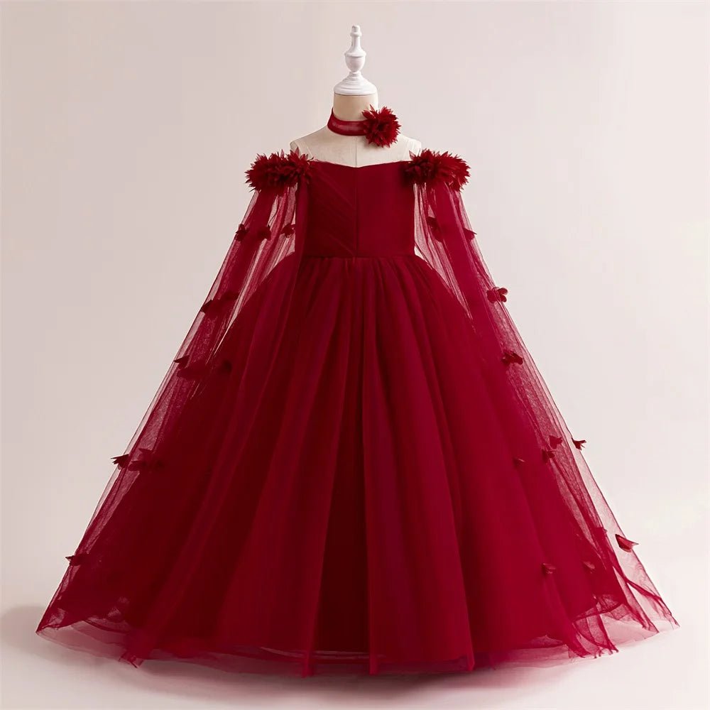 Off-Shoulder Tulle Junior Bridesmaid Dress - Luzilly Bridal & Apparel