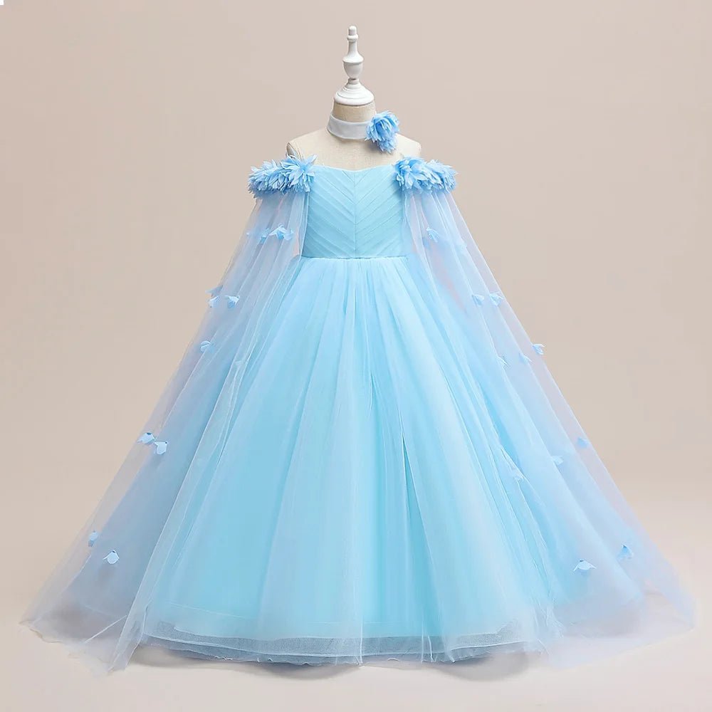 Off-Shoulder Tulle Junior Bridesmaid Dress - Luzilly Bridal & Apparel