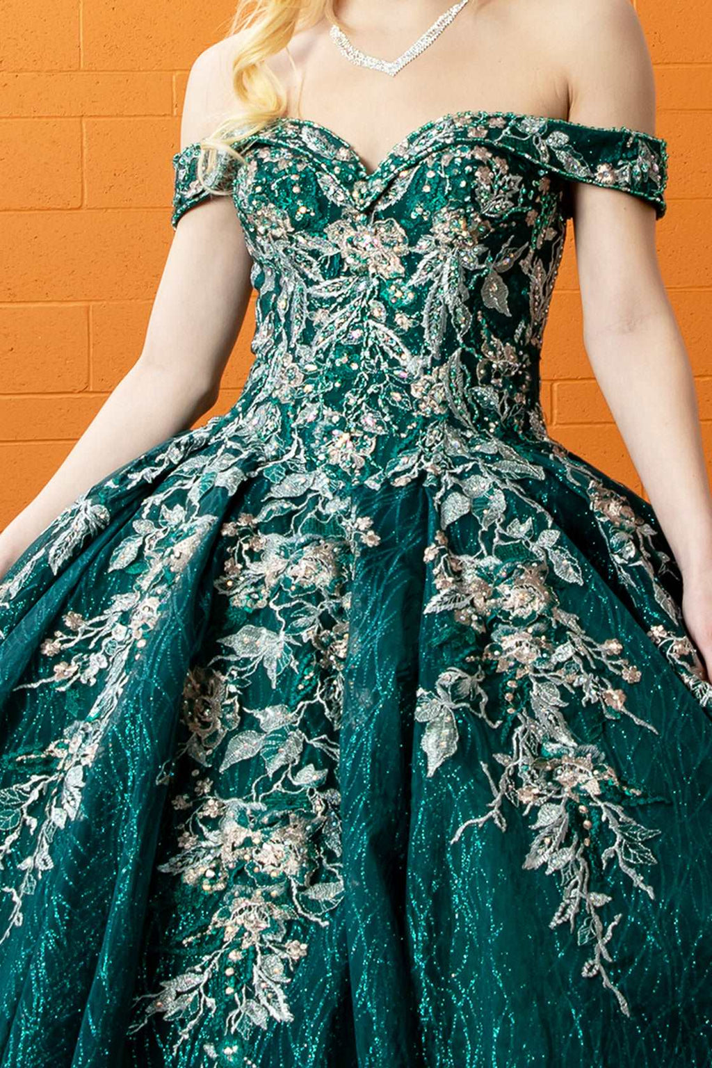 Off-Shoulder Tulle Quinceañera Ball Gown - Luzilly Bridal & Apparel