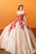 Off-Shoulder Tulle Quinceañera Ball Gown - Luzilly Bridal & Apparel
