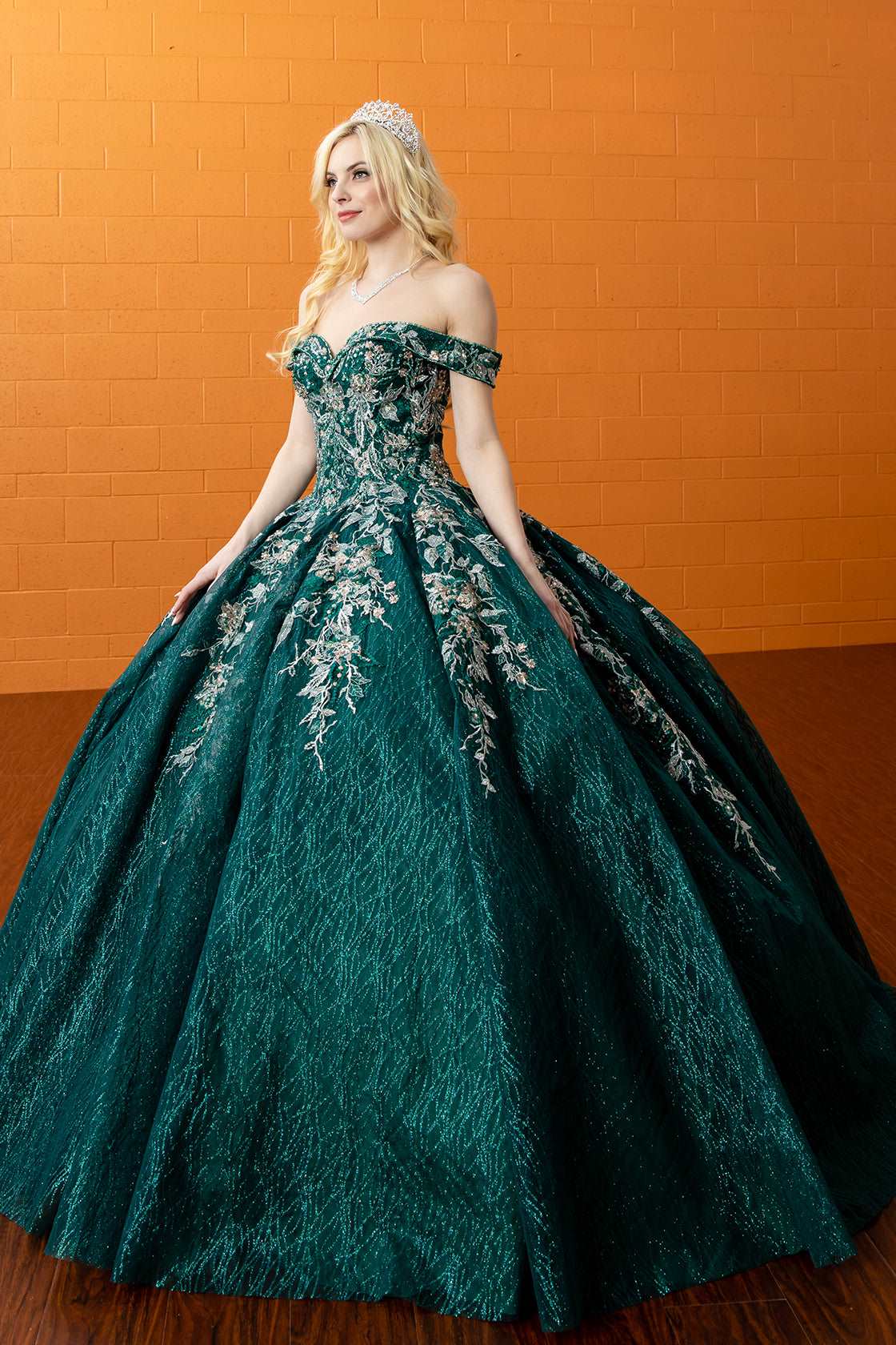 Off-Shoulder Tulle Quinceañera Ball Gown - Luzilly Bridal & Apparel