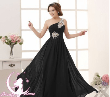 One-Shoulder Bridesmaid & Evening Dress - Luzilly Bridal & Apparel