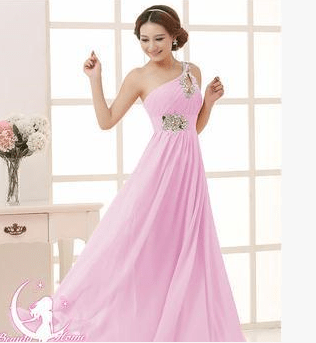 One-Shoulder Bridesmaid & Evening Dress - Luzilly Bridal & Apparel
