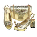 Open Toe Women Heels Shoes And Bag Set GRT543 - Luzilly Bridal & Apparel