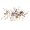 Original Design Bride Headwear, Hanfu Hair Accessories, Wedding Dress Accessories, Handmade Pearl Pan Hair Insertion Comb, Beautiful Hair Comb - Luzilly Bridal & Apparel