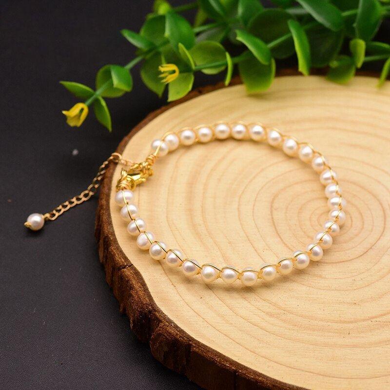 Original Natural Fresh Water Pearl Adjustable Bracelets For Women Gift Bracelet Femme Fine Jewelry - Luzilly Bridal & Apparel