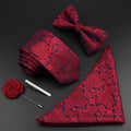 Paisley Silk Tie Set - Luzilly Bridal & Apparel