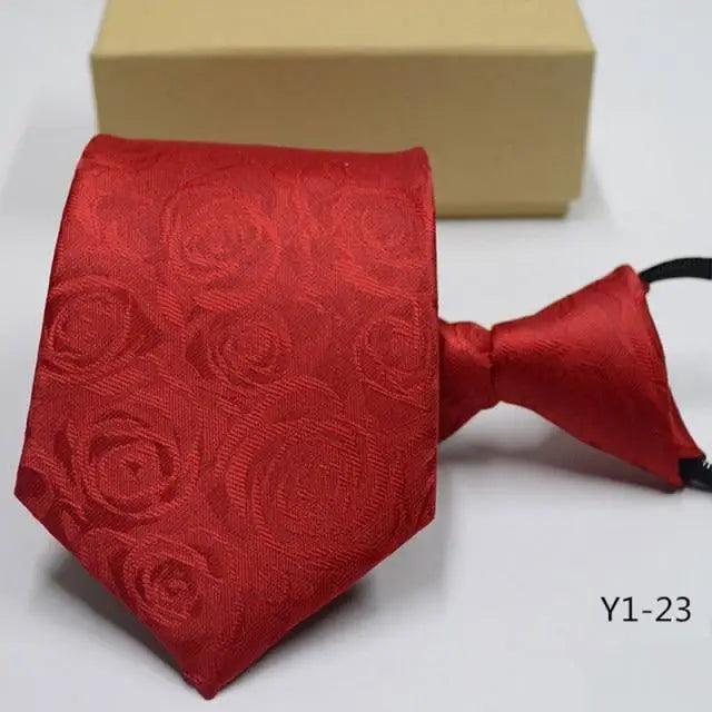 Patterned Adjustable Necktie for Men - Luzilly Bridal & Apparel